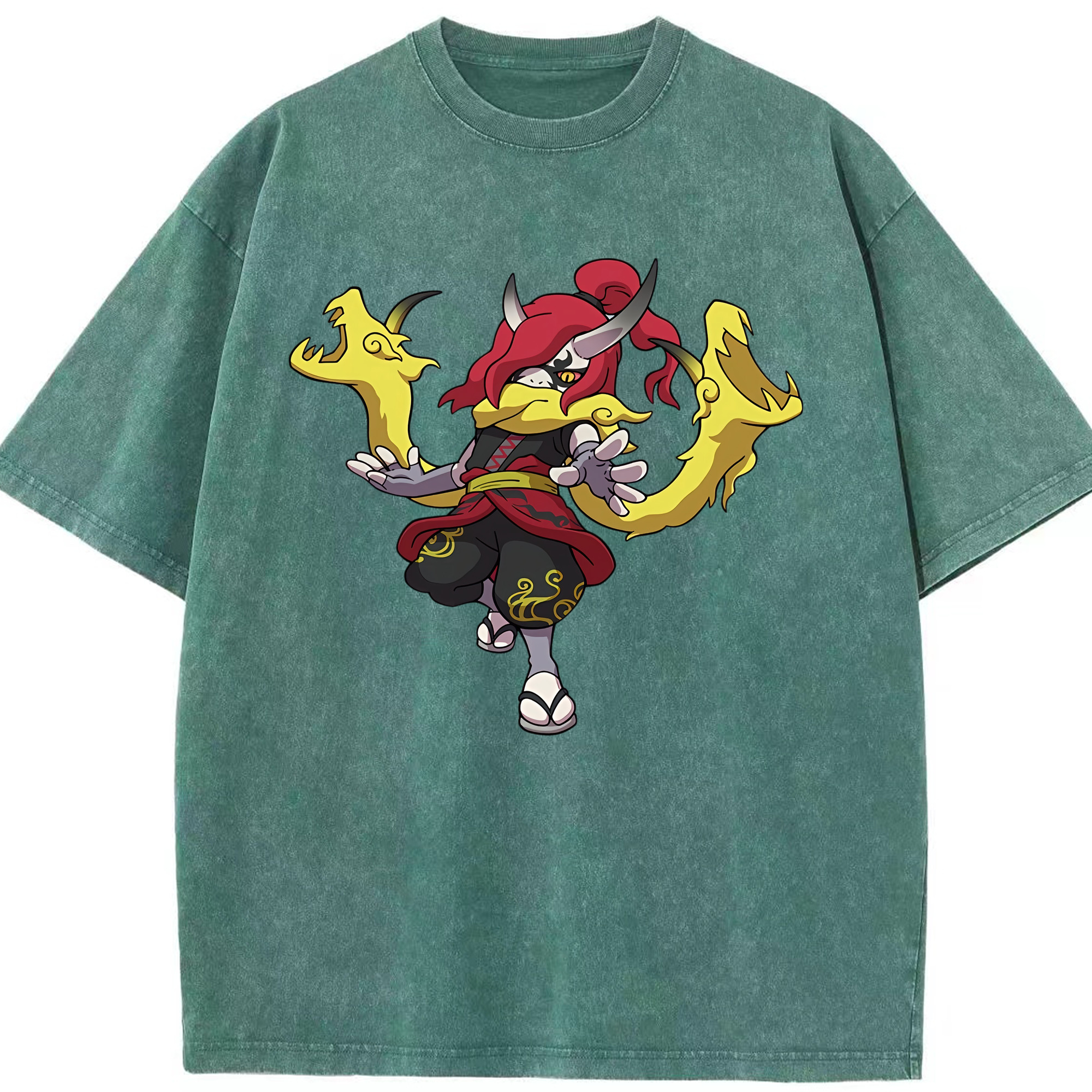 （画像用） 妖怪ウォッチ Yo-kai Watch 綿100% ヴィンテージ風 半袖Tシャツ（フロントプリント）